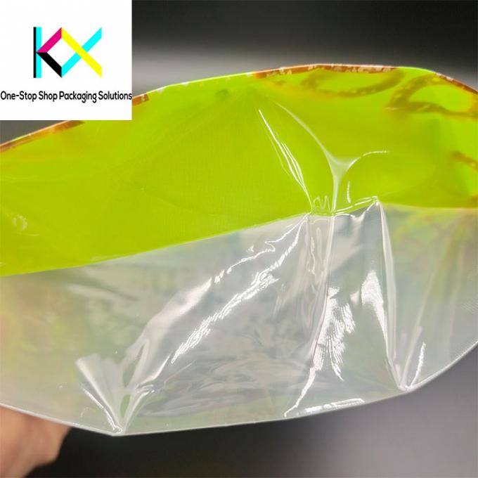 Faible MOQ Sac en plastique sur mesure avec fermeture à glissière Sac à biscuits Emballage 120um 5